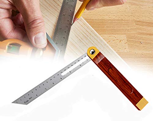 360 Degree Sliding T-Bevel Carpenters Angle Finder, Angle Ruler Wood Bevel Protractor Tool, 7Inch DUDUA
