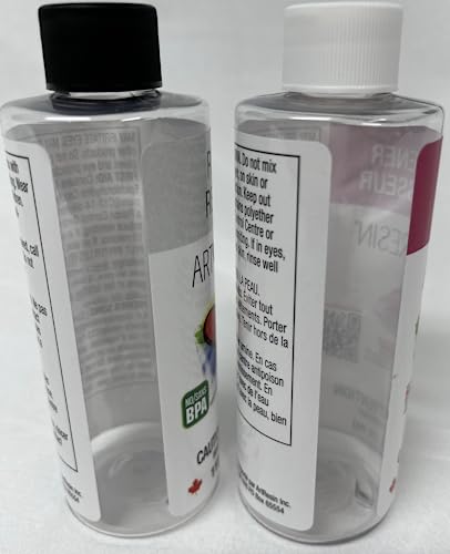 ArtResin - Epoxy Resin - Clear - Non-Toxic - 8 oz (4 oz Resin + 4 oz Hardener) (236 ml) ArtResin
