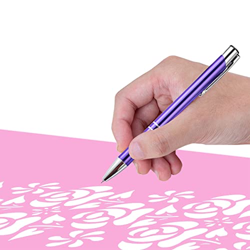 Weeding Pen for Vinyl Weeder Pen Tool Air Release Pin Pen Tool Stainless Steel Point Retractable Craft (Purple) aigHOMnE