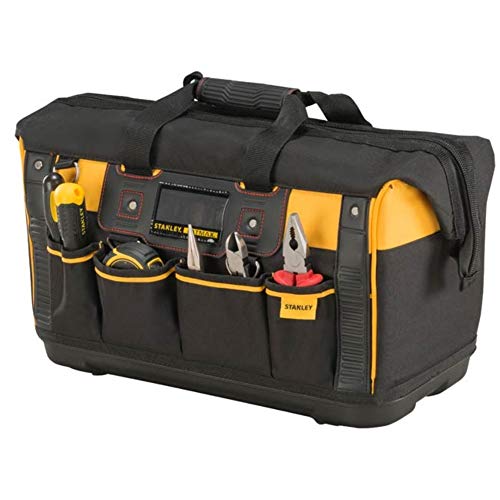 STANLEY FATMAX Open Mouth Rigid Tool Bag with Storage Compartment, Multi-Pockets Storage Organiser, 20 Inch, FMST1-71180 Stanley