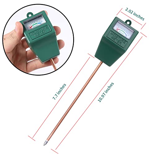 Yizerel 2 Packs Soil Moisture Meter for House Plants, Plant Water Meter Soil Tester Test Kit Soil Hygrometer Sensor for Indoor & Outdoor Use Garden Yizerel