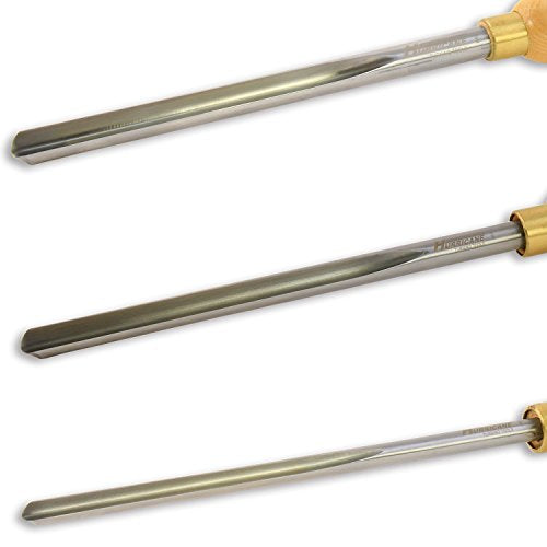 Hurricane Turning Tools, HSS, 3 Piece Bowl Gouge Set (1/4", 3/8" and 1/2" Flute), Standard Series Woodturning Tools Hurricane Turning Tools