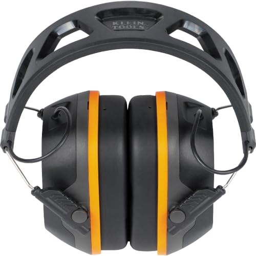 Klein Tools AESEM1S Smart Sense Electronic Hearing Protection Safety Earmuff with Bluetooth & Situational Awareness, NRR 23dB, 25hr Runtime Klein Tools