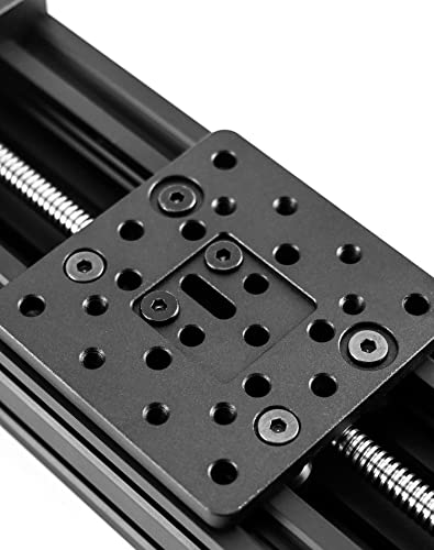 QWORK 4080U Z-axis Screw Slide Table Linear Actuator Kit, 7-7/8" High Precision Linear Module for Engraving Machines, Laser Printers, 3D Printer and QWORK