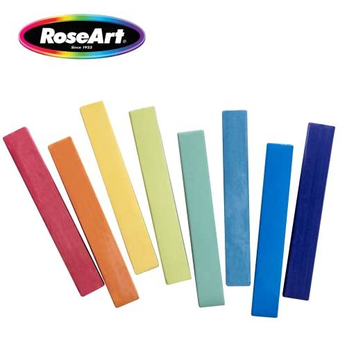 RoseArt Premium 24ct Long Soft Pastel Stick Set for Professionals - Pigment Rich, Full Size Pastel Sticks Vivid Colors RoseArt