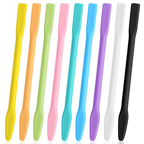 9PCS Colored Silicone Stir Sticks, Gartful Reusable Epoxy Resin Stir Sticks, for Resin Mixing, Paint, Making Glitter Tumblers Cups, Arts, Crafts, Gartful