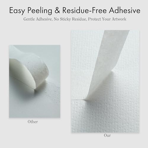 ARTIFY Artist Tape for Drafting Art, 1" *1 Pack White Masking Tape for Watercolor Painting Drafting Canvas Framing and All Paper Media,for Craft, ARTIFY art supplies