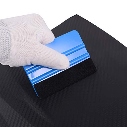EHDIS 10pcs Vinyl Squeegee Felt Edge Squeegee Wallpaper Smoothing Tool Window Tint Squeegee 4 Inch Car Vinyl Scraper Decal Applicator Window Tint EHDIS