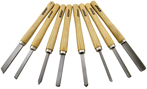 8 Piece Wood Chisel Woodworking Lathe Hand Tool Set by Science Purchase Science Purchase