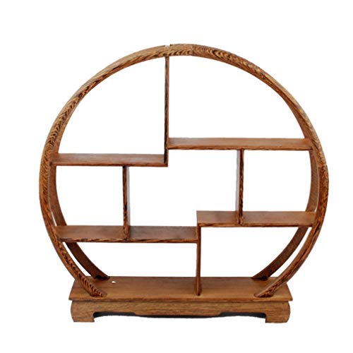 NWFashion Chinese Wooden Rosewood Display Stand Decoration 11" Curio Cabinets Shelf (4) NWFashion
