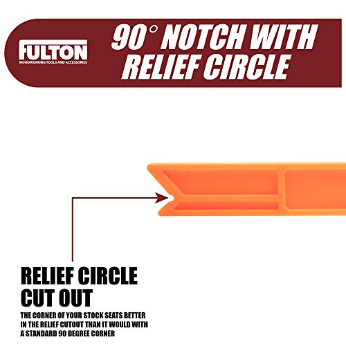 Safety Woodworking Push Stick 2 Pack, Each Has a Contoured Handle Embedded with Two Rare Earth Magnets, Ideal for Pushing Stock Through on Table Fulton