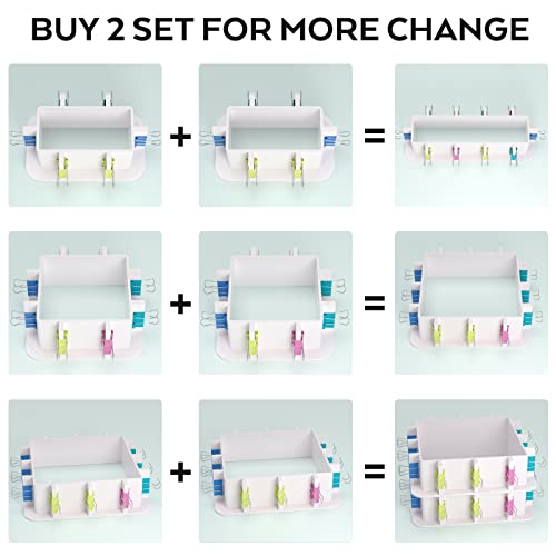 Nicpro Adjustable Molds Housing for Silicone Mold Making, Reusable Plastic Housing Frame Mold Making Silicone Rubber, for Resin Molds Kit, Soap Nicpro