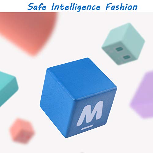 CICITOYWO Wooden Building Blocks Set Wood Kids Construction Stacker Stacking Preschool Learning Educational Preschool Toys Kit for Toddler 3+ Year CICITOYWO