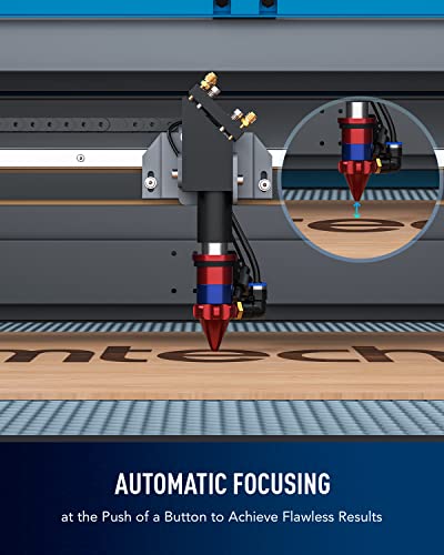 OMTech 80W CO2 Laser Engraver with LightBurn Water Chiller, 24"x35" Laser Engraving Cutting Machine with Autofocus Ruida Controls 4 Way Pass Air OMTech