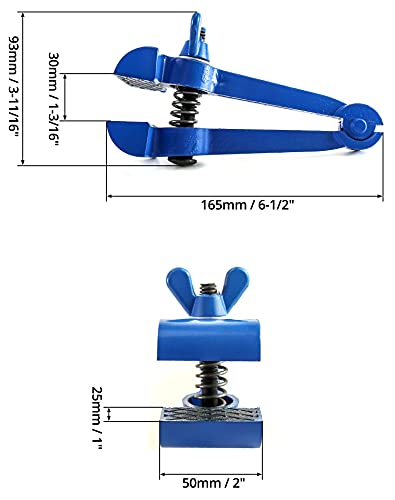 QWORK Hand Vise Hand Held Vice Clamps Pliers Household Mini Vice Cutting Sanding Drilling DIY Tools QWORK