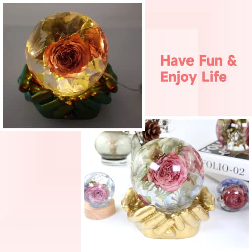 4.7'' & 4''Large Sphere Resin Molds, 2 Pcs Ball Shape Silicone Molds, One-Piece 3D Seamless Globe Epoxy Resin Molds, Large Sphere Resin Casting Mould COSYOO