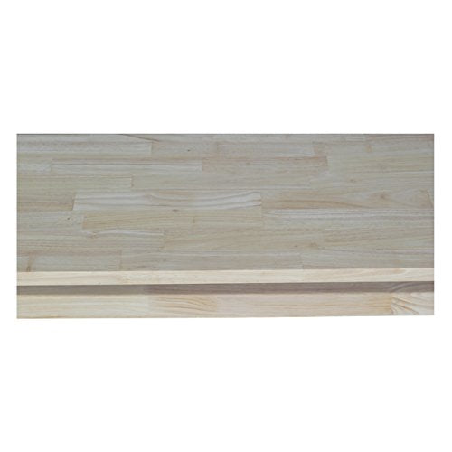 International Concepts Unfinished Solid Hardwood Trestle Bench with Butcher Block Surface for Residential Use, 72"W x 14"D x 17.63"H; Entryway, IC International Concepts