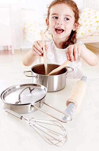 Hape Chef's Choice Cooking Kit Kid's Wooden Play Kitchen and Food Accessories Set Hape