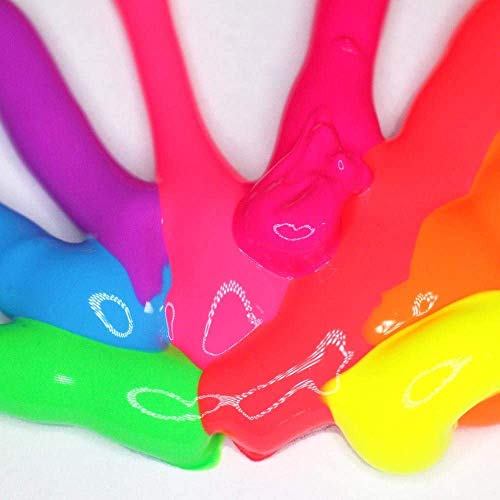 Mont Marte Fluoro Acrylic Paint Set, 8 x 1.02oz (36ml) Tubes, 8 Colors, Suitable for Most Surfaces Including Canvas, Card, Paper and Wood MONT MARTE