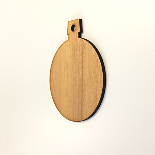 25 Wood Christmas Ornaments Blanks Round 3/16" Thick (Select Size) - Made USA - (3.5") Soto Laser Cutting