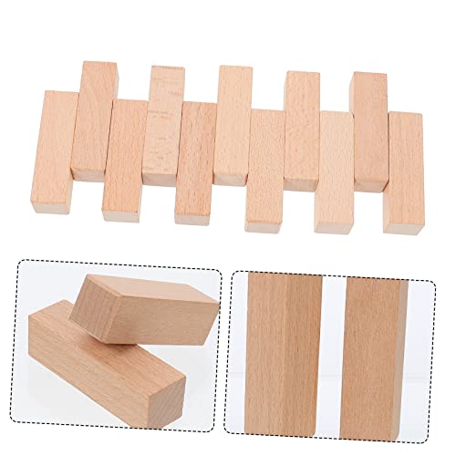 EXCEART 11pcs Seal Unfinished Wooden Block Blank Wood Slices DIY Kits Whittling Blocks for Wooden Whittling Wooden Block for Carving DIY Block Mini EXCEART