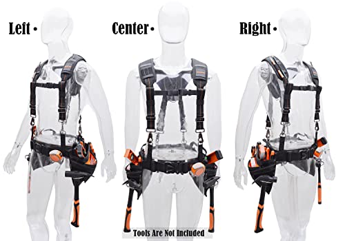 Tool belt with suspenders, Tool belt suspenders for men, Tool belts for men construction, Tool belt pouches, Framer tool belt with suspenders, WELKINLAND