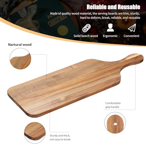 12 Pcs Bulk Cutting Board Wood Chopping Board Laser Engraving Serving Board Charcuterie Boards for Customized Mother's Day Wedding Housewarming Gift Zubebe