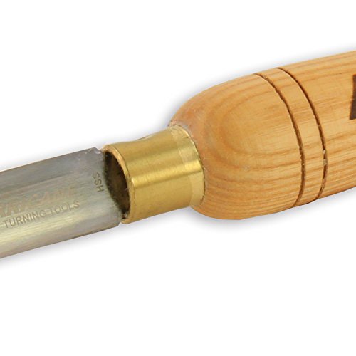 Hurricane Turning Tools, HTT-115, High Speed Steel, 3/4" Oval Skew Chisel for Woodturning Hurricane Turning Tools