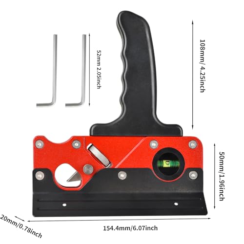 TIASOU Wood Planers for Woodworking, Chamfer Plane Woodworking Edge Corner Flattening Tool with Auxiliary Locator and Handles, Hand Chamfering Planer Tiasou