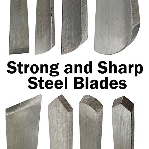 8 Piece Wood Chisel Woodworking Lathe Hand Tool Set by Science Purchase Science Purchase