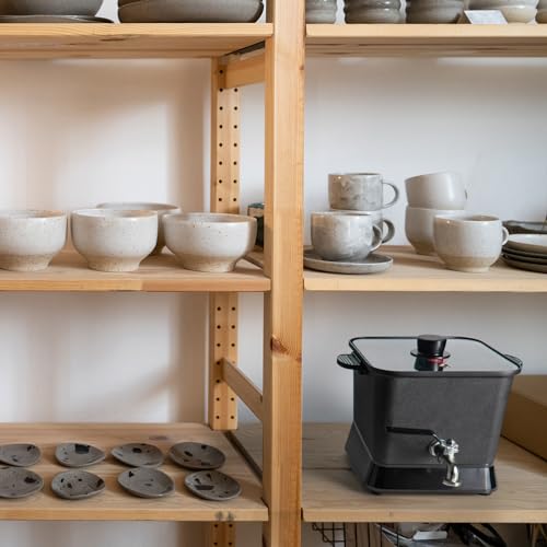 Byoowndiy Wax Melter for Candle Making, 150 oz Electric Candle Wax Melting Pot with Pour Spout and Temperature Controller Byoowndiy