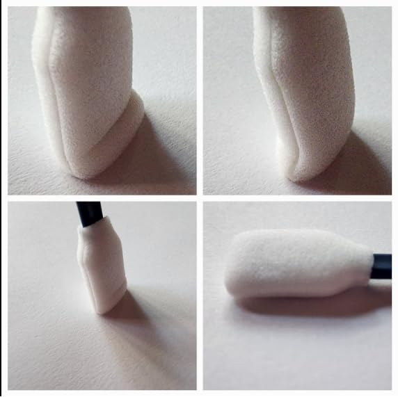 Wellgler's 200pcs 5.11" Foam Swabs, Square Rectangle Cleaning Swab,for Solvent Format Inkjet Printer Roland Optical Equipment(Dark Blue) wellgler