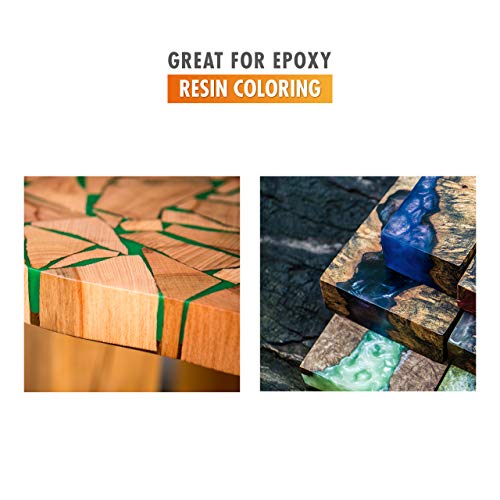 Mica Powder - (24-Pack/ .35 Oz Each) Color Soap Making Epoxy Resin Pigment, Bath Bomb, Candle, Nails Lolo Craft