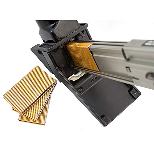 Freeman P50LSLW Lightweight Pneumatic 2-in-1 15.5-Gauge and 16-Gauge 2" Flooring Nailer / Stapler with Flooring Mallet and Interchangeable Base Freeman