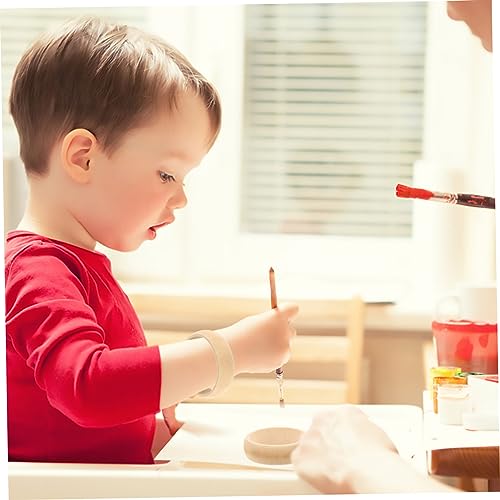 TEHAUX 12 pcs DIY Wooden Bracelet Wood Bangle Bracelets Wooden Cuff Bangle Unfinished Wood Bangle Slap Bracelets for Unfinished Wood Ring Wood Wrist TEHAUX