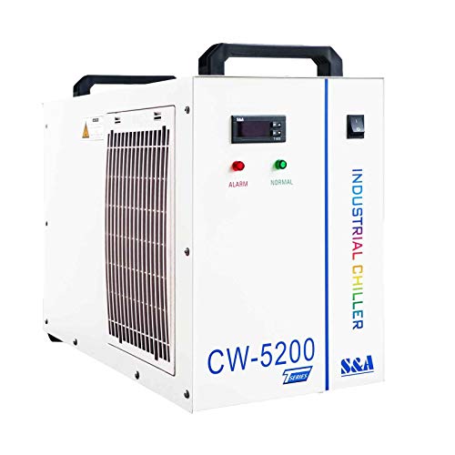 S&A Genuine CW-5200DH(Upgraded 5200DG) Water Chiller Duty Free for CO2 Laser Engraving Cutting Water Cooling Shipping From US S&A