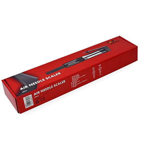 Teng Tools Straight Pneumatic Air Needle Scaler (For Removing Rust, Paint, Corrosion) - ARN12 Teng Tools