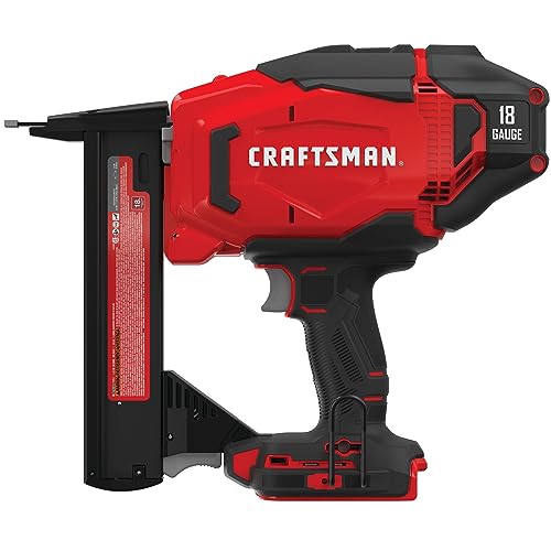 CRAFTSMAN V20 Narrow Crown Stapler, Cordless, 18 Gauge, Tool Only (CMCN618NB) Craftsman