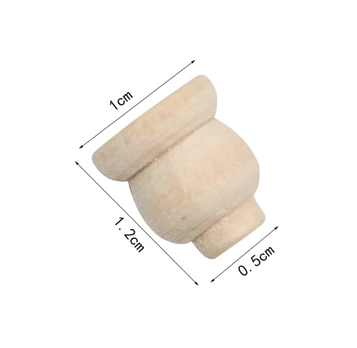 AirAds Dollhouse 1:12 Miniature Furniture Legs Bookcase Hutch Legs Unfinished Wood (Set 4pcs) Air-Ads Supplies