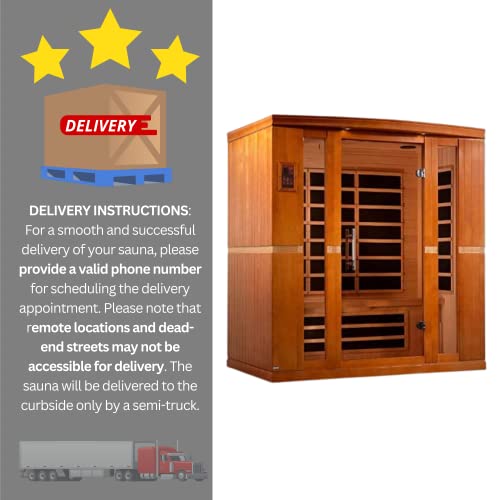 Dynamic Bergamo 4-Person Low EMF Far Infrared Sauna Maxxus Sauna