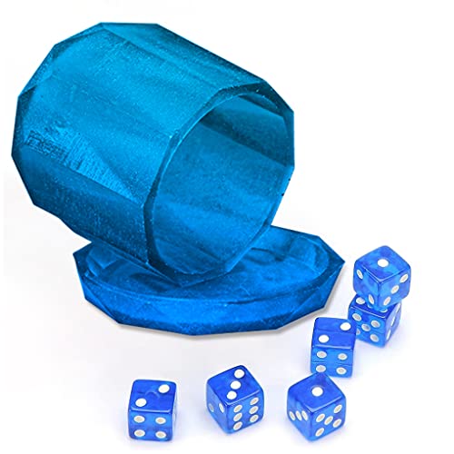 FineInno Origami Dice Cup Resin Mold Geometric Box Silicone Molds with Lid Bell Jar Epoxy Casting Mold for Party Game Display Dome Cover Home Decor FineInno