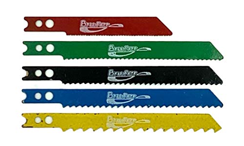 BRUFER 03066 Universal Shank Jig Saw Blade Set - Includes 5 Sets of 5 Blades - 25 Pieces Total BRUFER Quality Products
