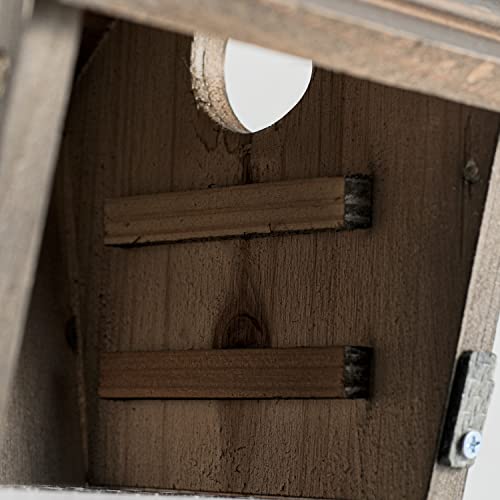 Bird House Black Birdhouse Bird Houses for Outside with Pole Wooden Bird House for Finch Bluebird House Cardinals Hanging Birdhouse Clearance Garden NATUREYLWL