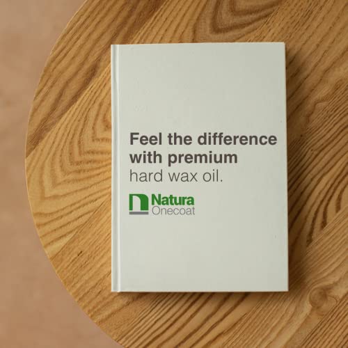 Natura Onecoat, 2 Component Wood Stain Oil, 360 mL (12.17 fl oz), Easy to Apply, Very Low Odor, Interior Furniture & Surfaces, Dries Fast, Natura Onecoat