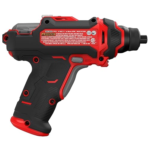 CRAFTSMAN 4V Cordless Screwdriver with Charger and Screwdriving Bits Included (CMHT6650C) Craftsman