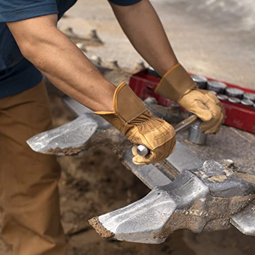 Carhartt Men's System 5 Work Glove with Safety Cuff, Brown, 2X-Large (Pack of 1) Carhartt