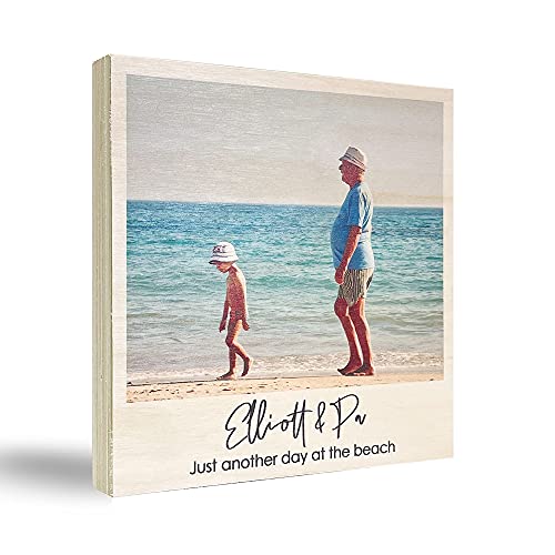 Your Photo and Text Printed on Real Wood | Christmas Gift | Personalized Photo Gifts | Boyfriend Gift | Custom Photo Gifts | Picture Frames DREAM BIG PRINTABLES