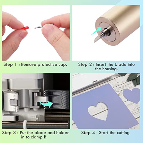 HQMaster Premium Fine Point Blade and Holder Kit Compatible with Explore 3/Air 2/Air/One/Maker 3/Maker Cutting Machine Replacement Blades for Glitter HQMaster