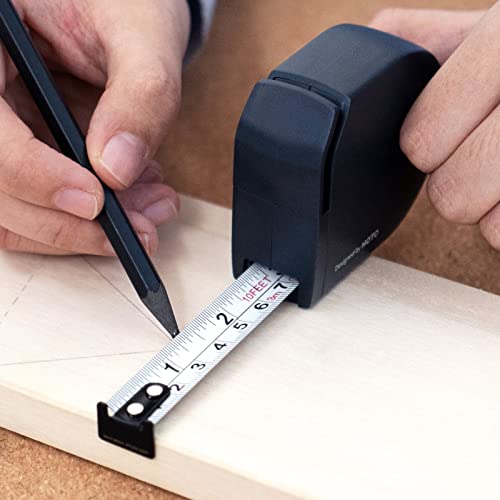 HOTO Self Lock Tape Measure, Retractable Measuring Tape, Precise Measurement, Great Stiffness, Shock Absorbent Base, Anti-Rust & Anti-Scratch, 10 Ft HOTO