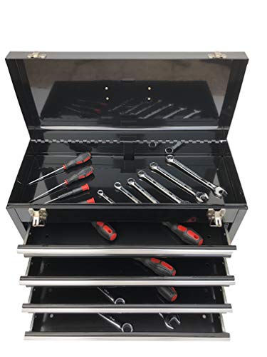 Workington Portable Metal Tool Chest with 9 Drawers, 24" 9-Drawer Tool Chest Cabinet with Ball Bearing Drawer Slides, Steel Tool Storage Box Workington